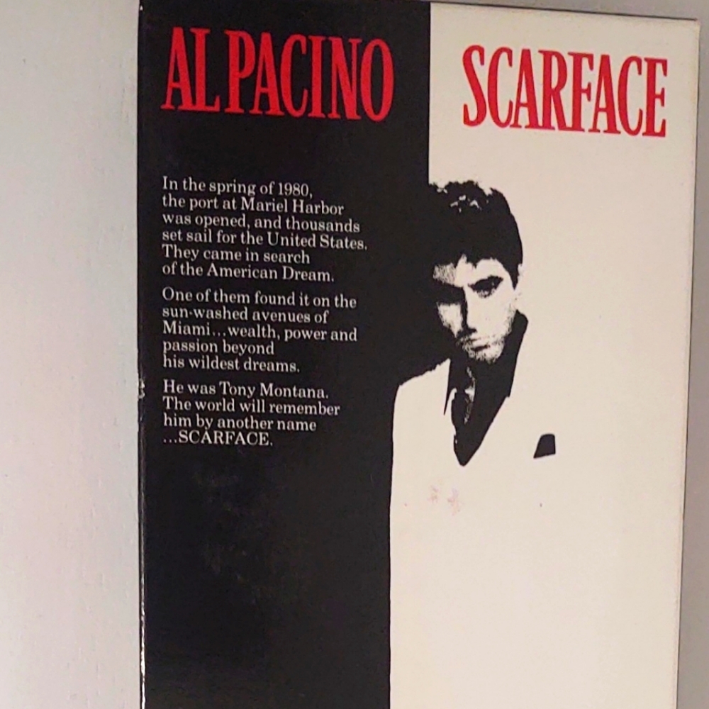 Scarface Movie Poster - Black and Red